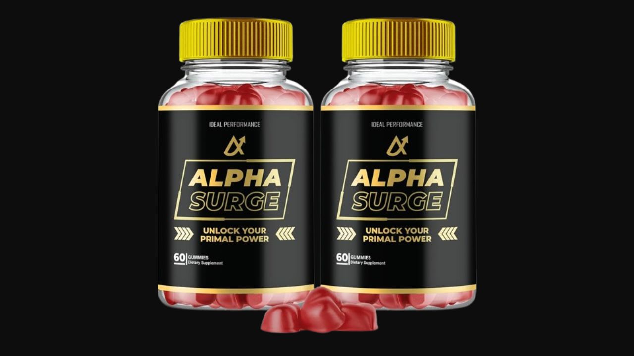 Alpha Surge men's health supplement official bottle testosterone