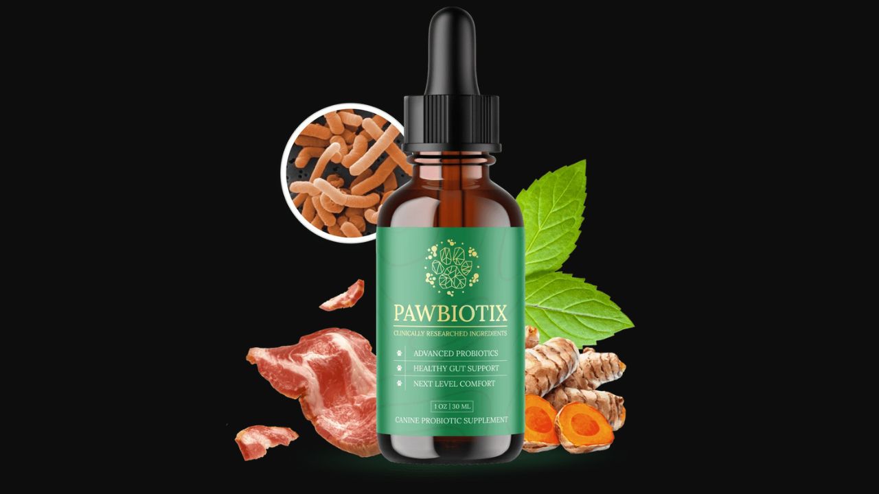 Pawbiotix dog probiotic liquid supplement official bottle