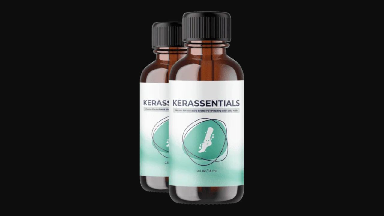 Kerassentials antifungal nail oil supplement official bottle