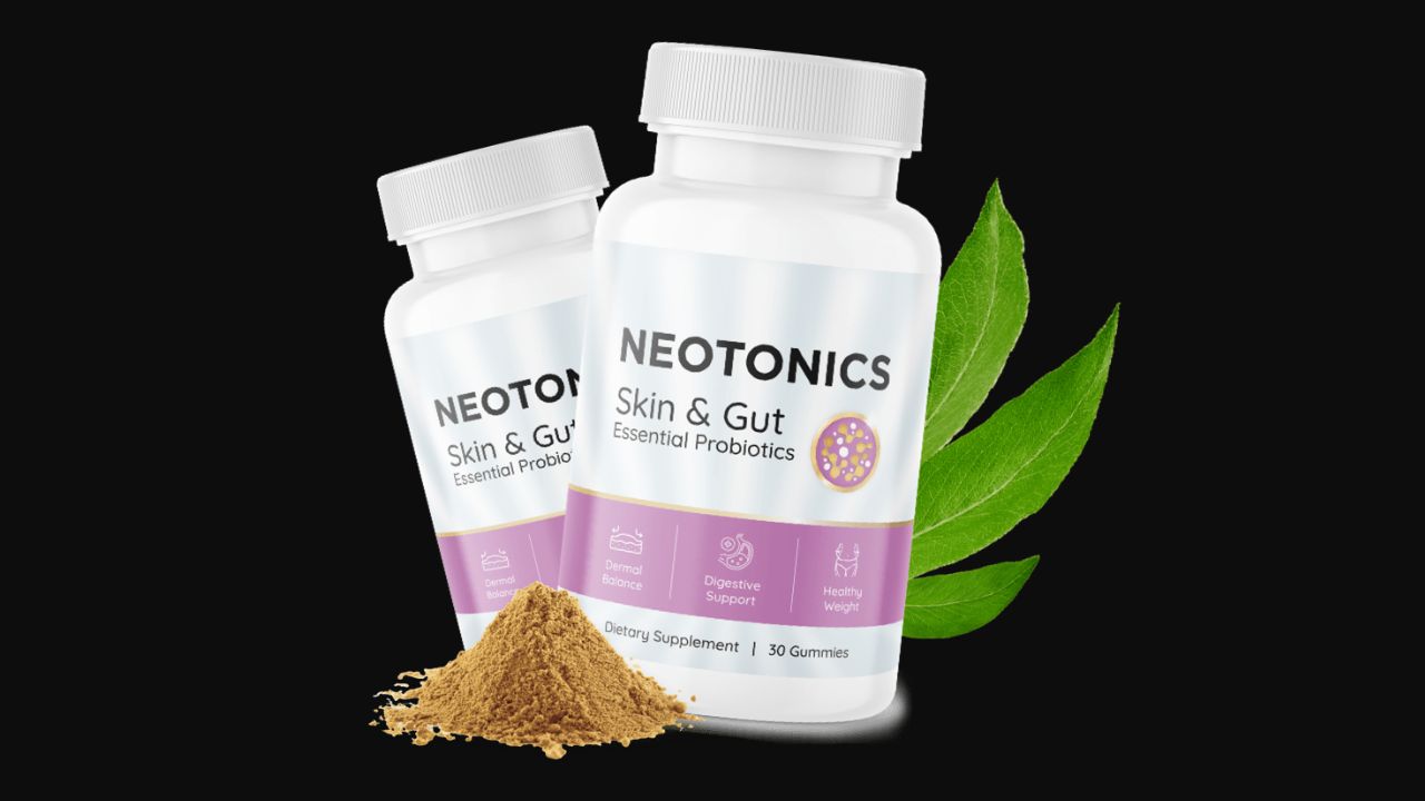 Neotonics probiotic gummies skin health official bottle